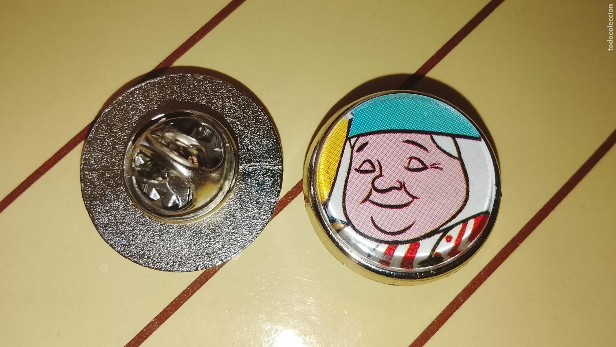 Pins de colecci&oacute;n: pin metal REDONDO - PERSONAJES DE LA SERIE DAVID EL GNOMO , LISA Y SU FAMILIA