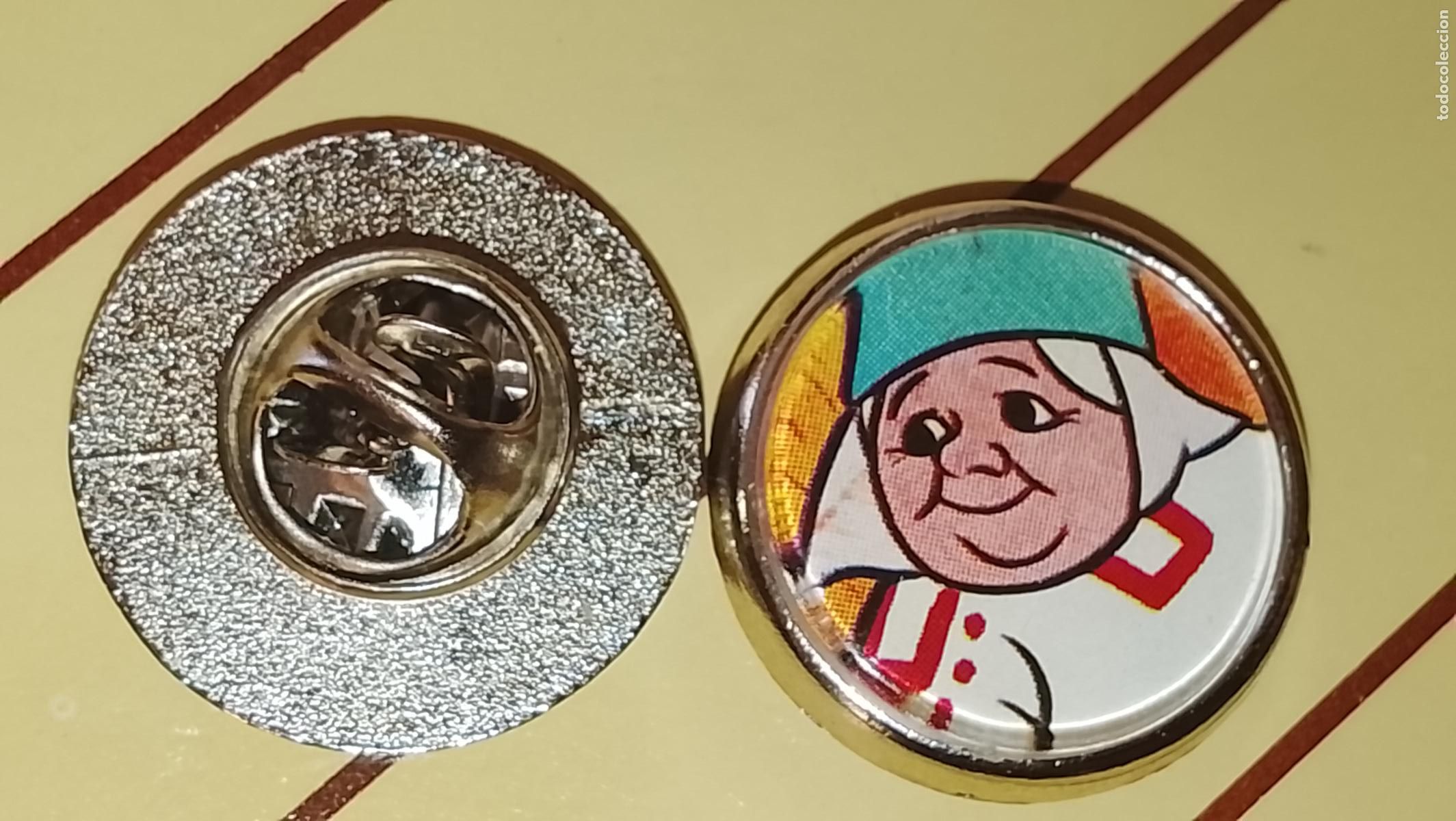 Pins de colecci&oacute;n: pin metal REDONDO - PERSONAJES DE LA SERIE DAVID EL GNOMO , LISA Y SU FAMILIA