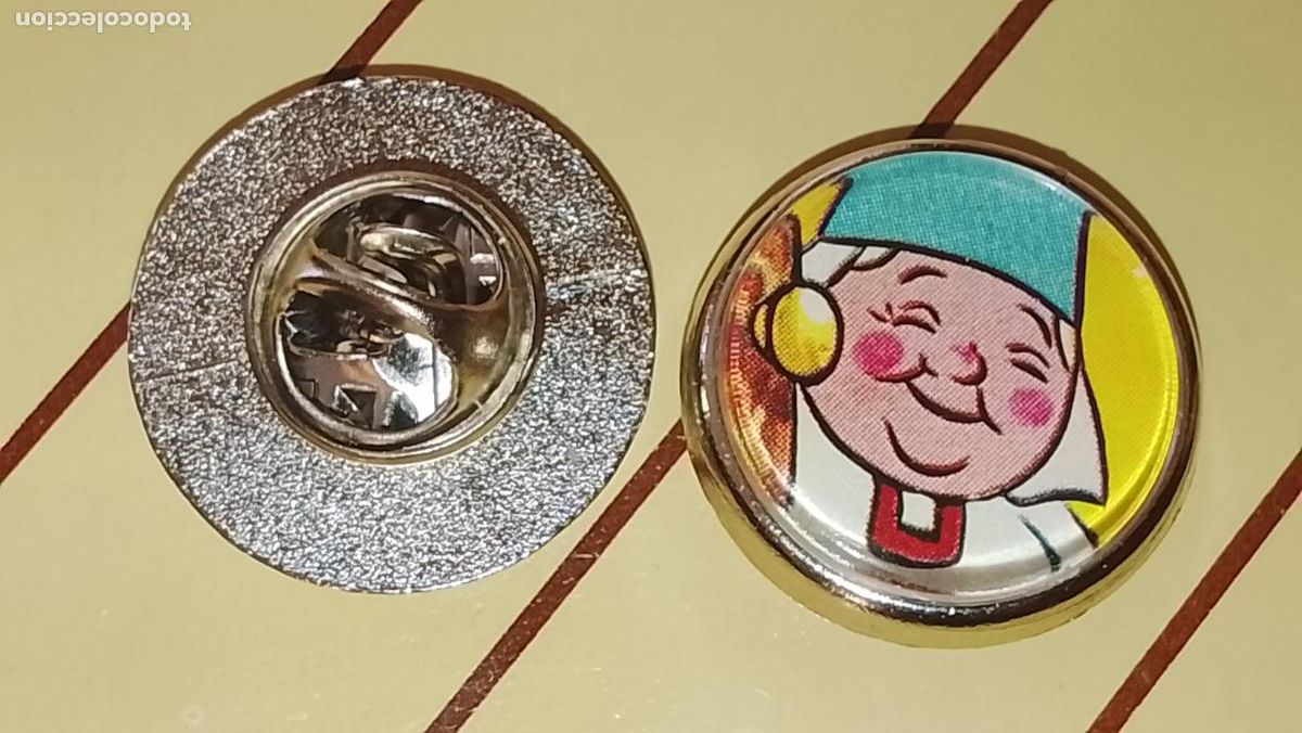 Pins de colecci&oacute;n: pin metal REDONDO - PERSONAJES DE LA SERIE DAVID EL GNOMO , LISA Y SU FAMILIA