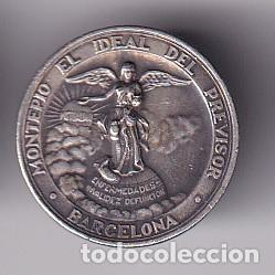 Collection pins: ANTIGUA INSIGNIA DE OJAL DE MONTEPIO EL IDEAL DEL PREVISOR DE BARCELONA