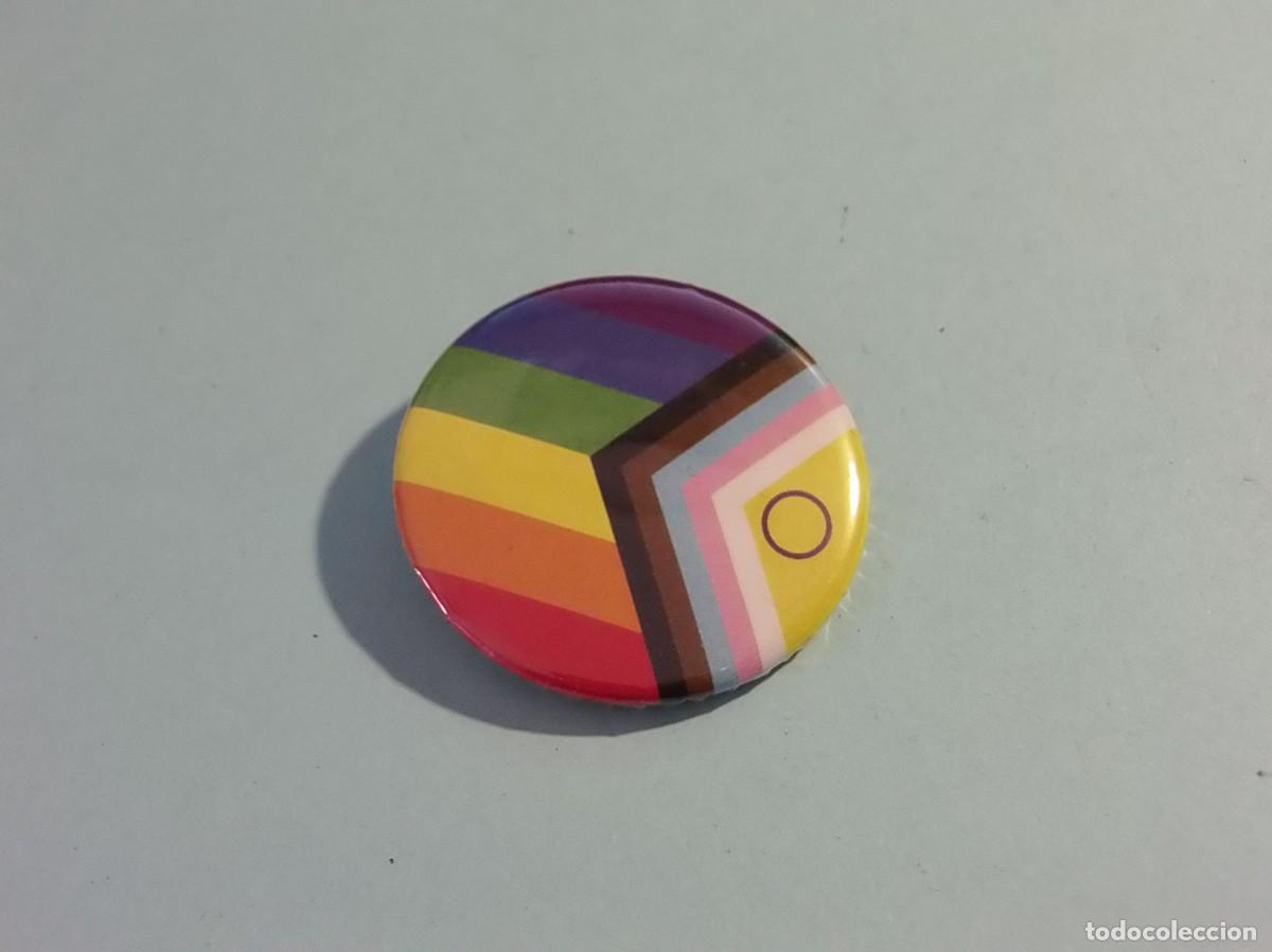 Pins de colecci&oacute;n: CHAPA ALFILER BANDERA INTERSEX-INCLUSIVE PRIDE PROGRESS FLAG - ARGULLO ARCOIRIS.