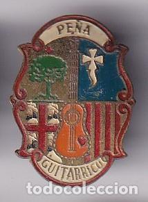 Collection pins: ANTIGUA INSIGNIA DE OJAL DE LA PE&Ntilde;A GUITARRICO