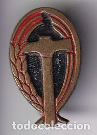 Collection pins: ANTIGUO PIN DE OJAL DE LA FALANGE CON EL SIMBOLO DEL SINDICATO OBRERO