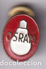 Collection pins: ANTIGUA INSIGNIA DE OJAL DE PUBLICIDAD DE BOMBILLAS OSRAM
