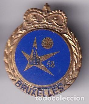 Pins de cole&ccedil;&atilde;o: ANTIGUA INSIGNIA ESMALTADA DE IMPERDIBLE DE BRUXELLES 1958