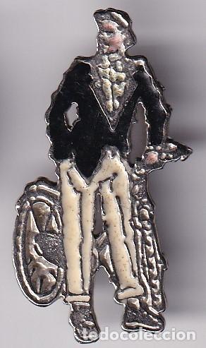 Pins de cole&ccedil;&atilde;o: ANTIGUA INSIGNIA DE IMPERDIBLE HOMBRE CON BICICLETA