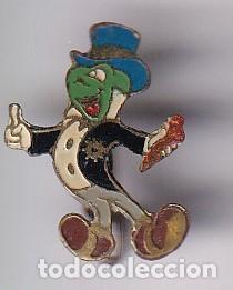 Collection pins: ANTIGUA INSIGNIA IMPERDIBLE DE PEPITO EL GRILLO DE DISNEY