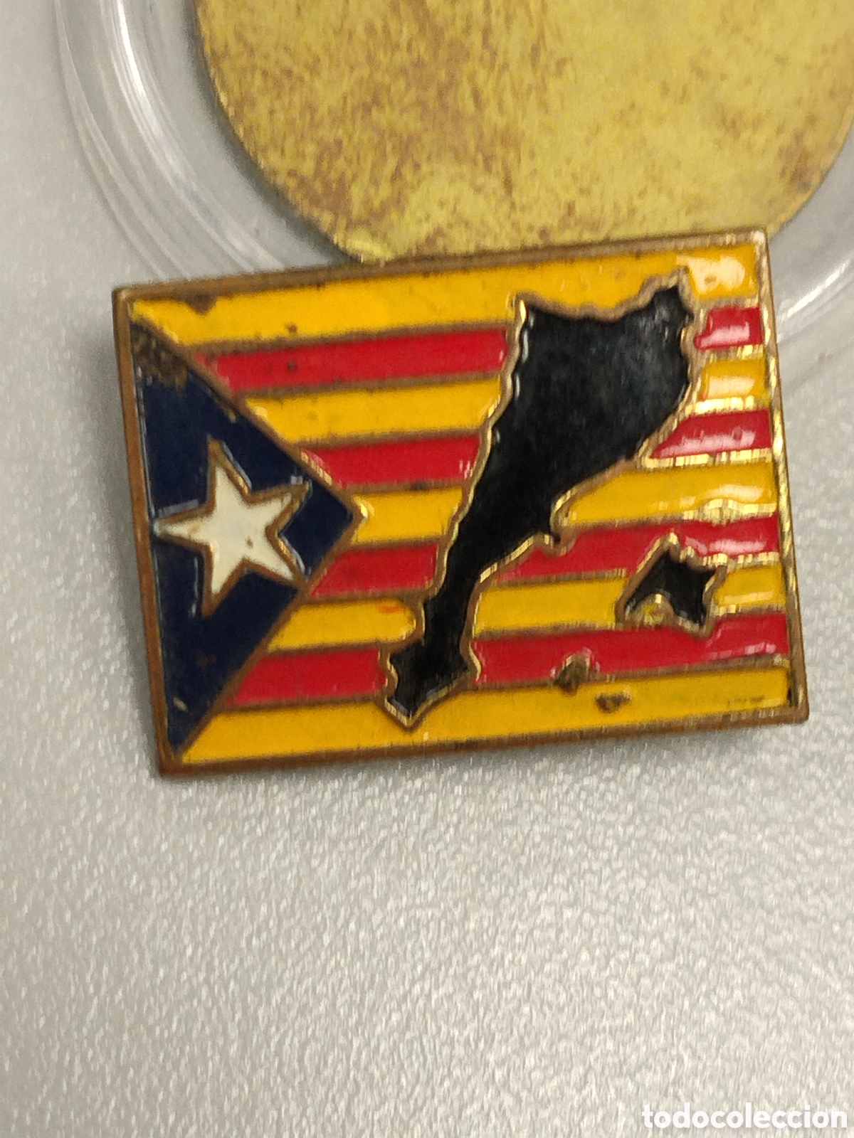 Pins de cole&ccedil;&atilde;o: Insignia pol&iacute;tica transici&oacute;n independentista catalunya.erc.terra lliure.mdt.pce i.psan.ppcc.soc.ipc