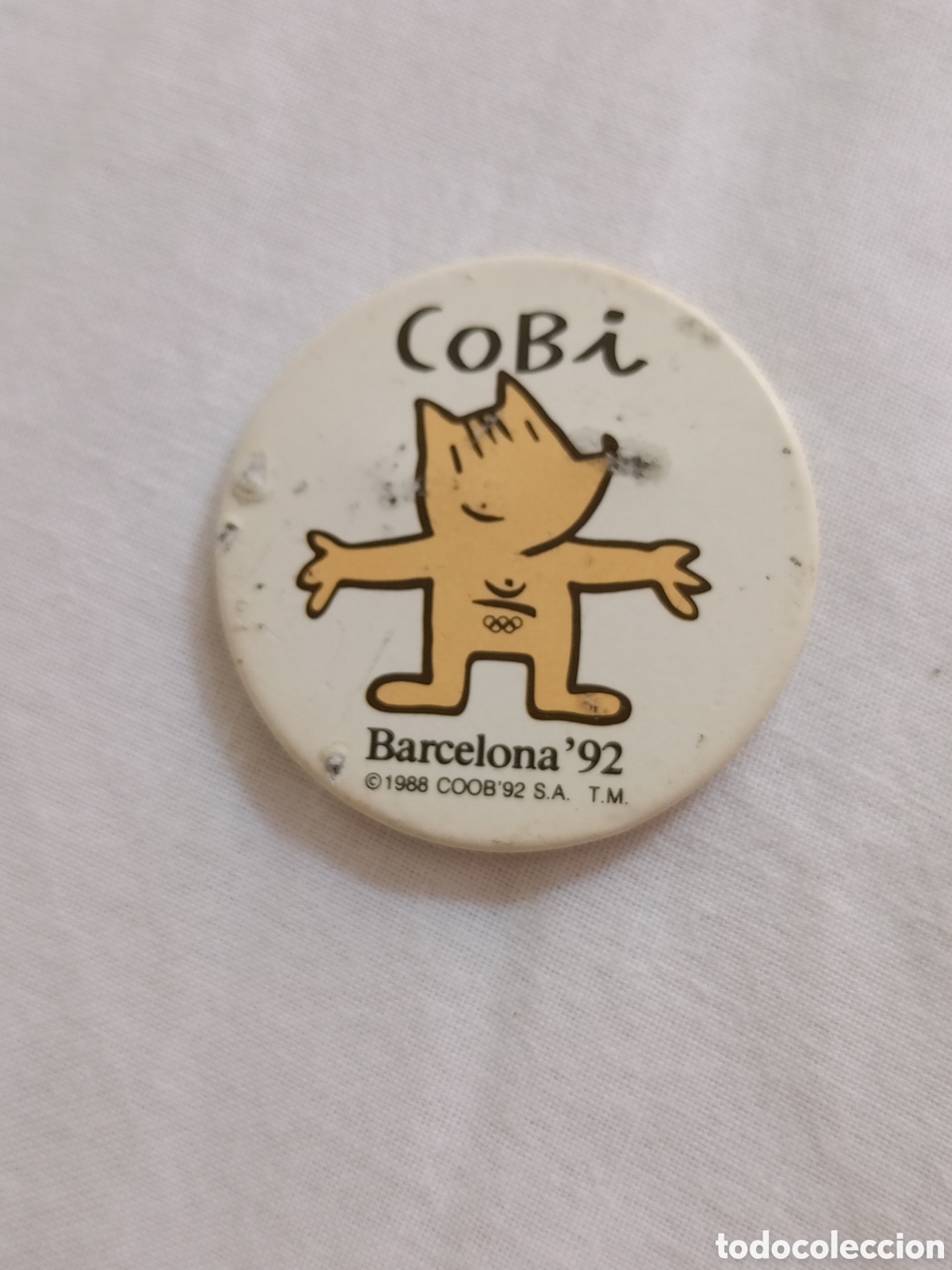 Collection pins: Chapa vintage Cobi Barcelona 92