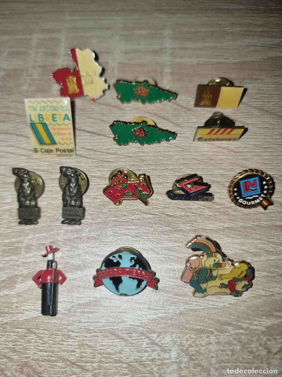 Pins de colecci&oacute;n: Lote 14 pin Espa&ntilde;a vintage 90s