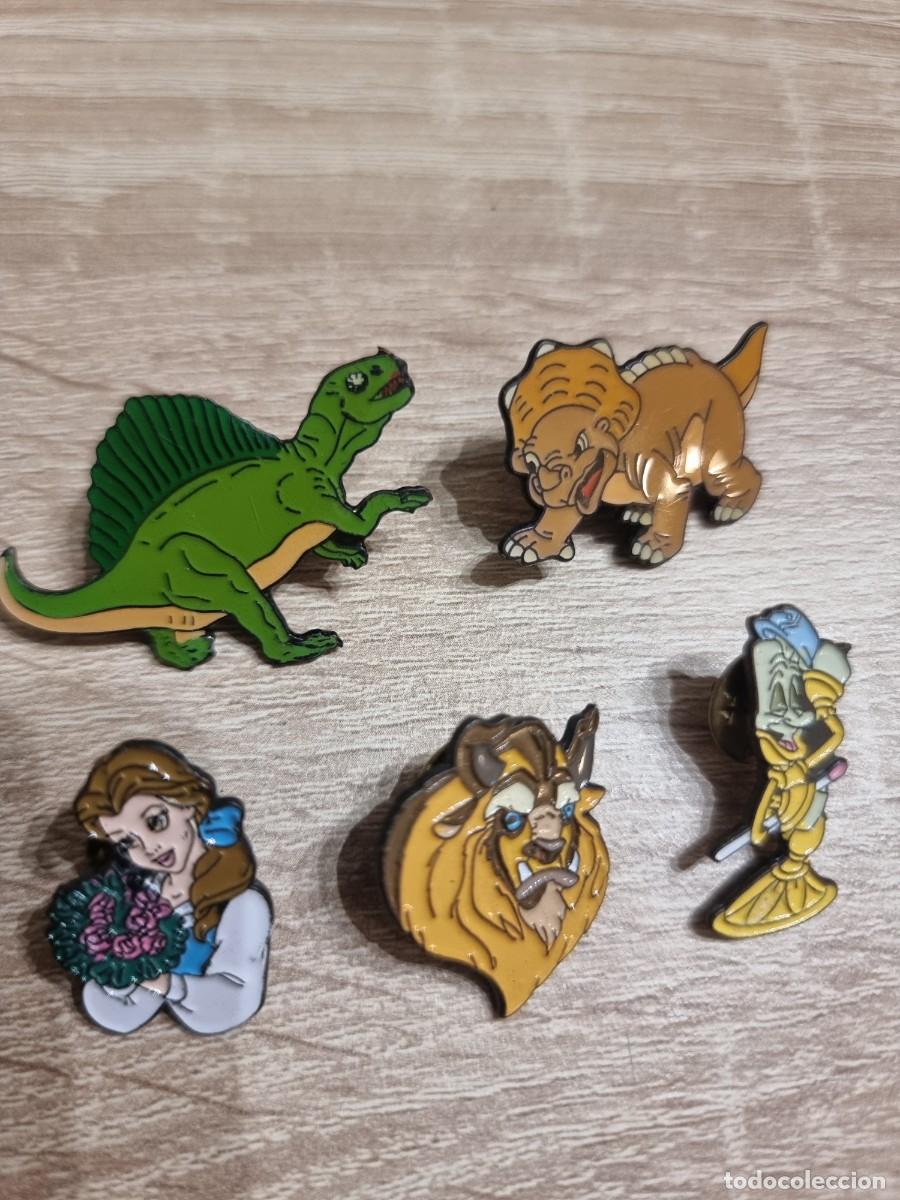 Pins de colecci&oacute;n: Lote 5 pin Disney vintage 90s