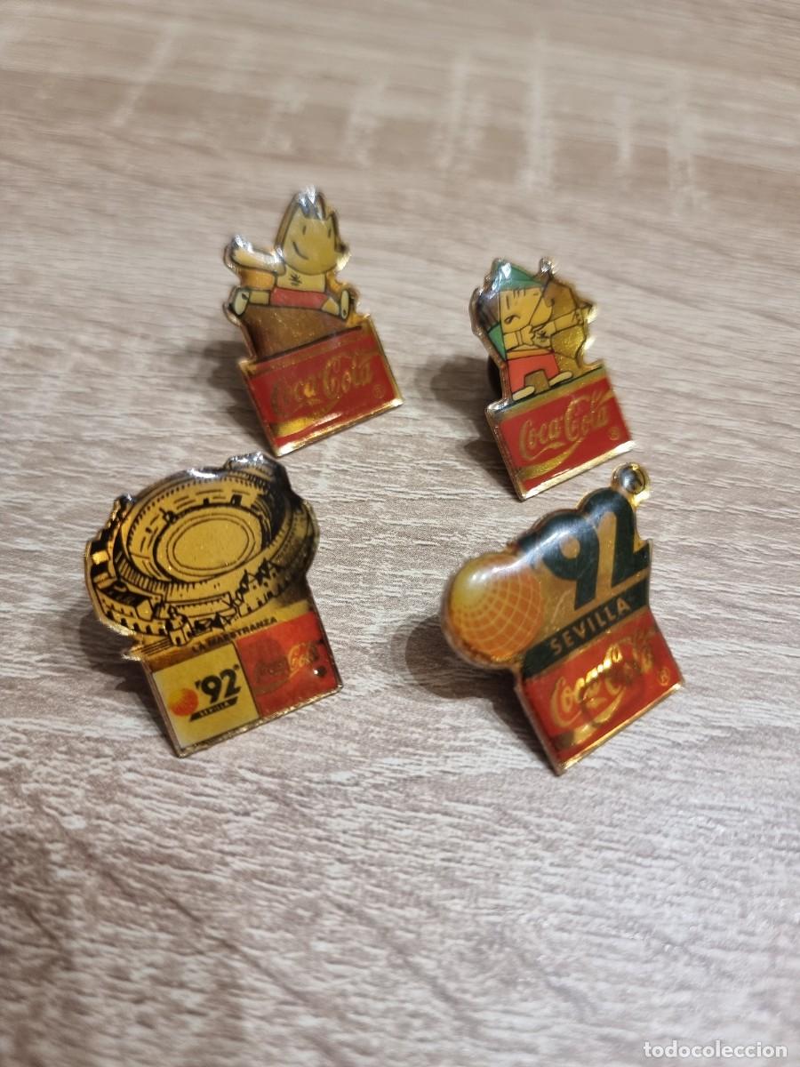 Pins de colecci&oacute;n: Lote 4 pin Coca-Cola - Foto 3