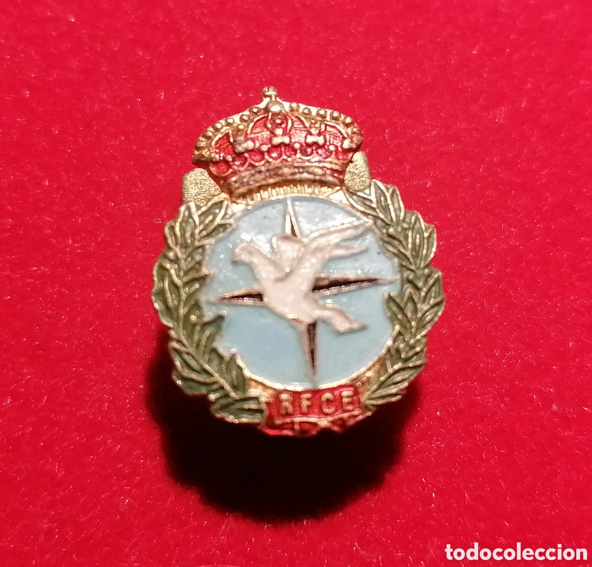 Pins de colecci&oacute;n: Antiguo pin REAL FEDERACI&Oacute;N COLOMB&Oacute;FILA ESPA&Ntilde;OLA