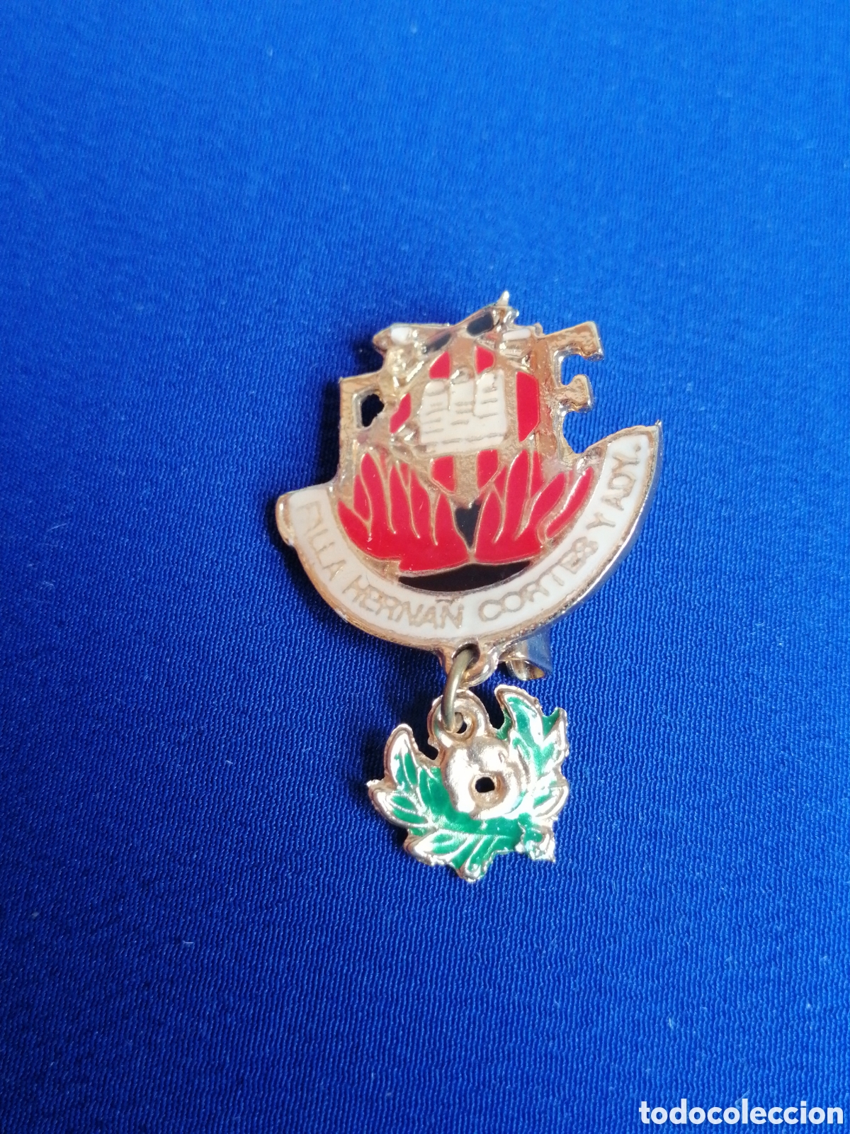 Pins de colecci&oacute;n: FALLA HERNAN CORTES Y ADYACENTES (ALZIRA) INSIGNIA DE ALFILER