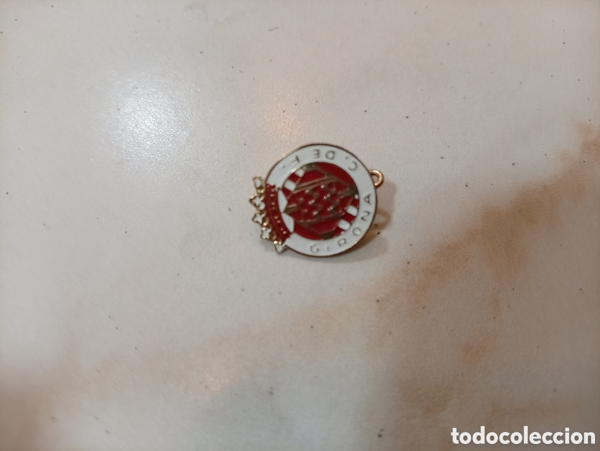 Pins de colecci&oacute;n: Pin imperdible futbol girona