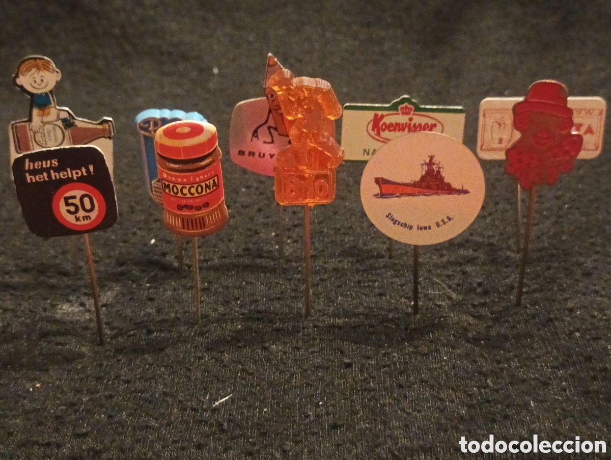 Pins de colecci&oacute;n: Lote 10 alfiler aguja pins a&ntilde;os 60 lote 15