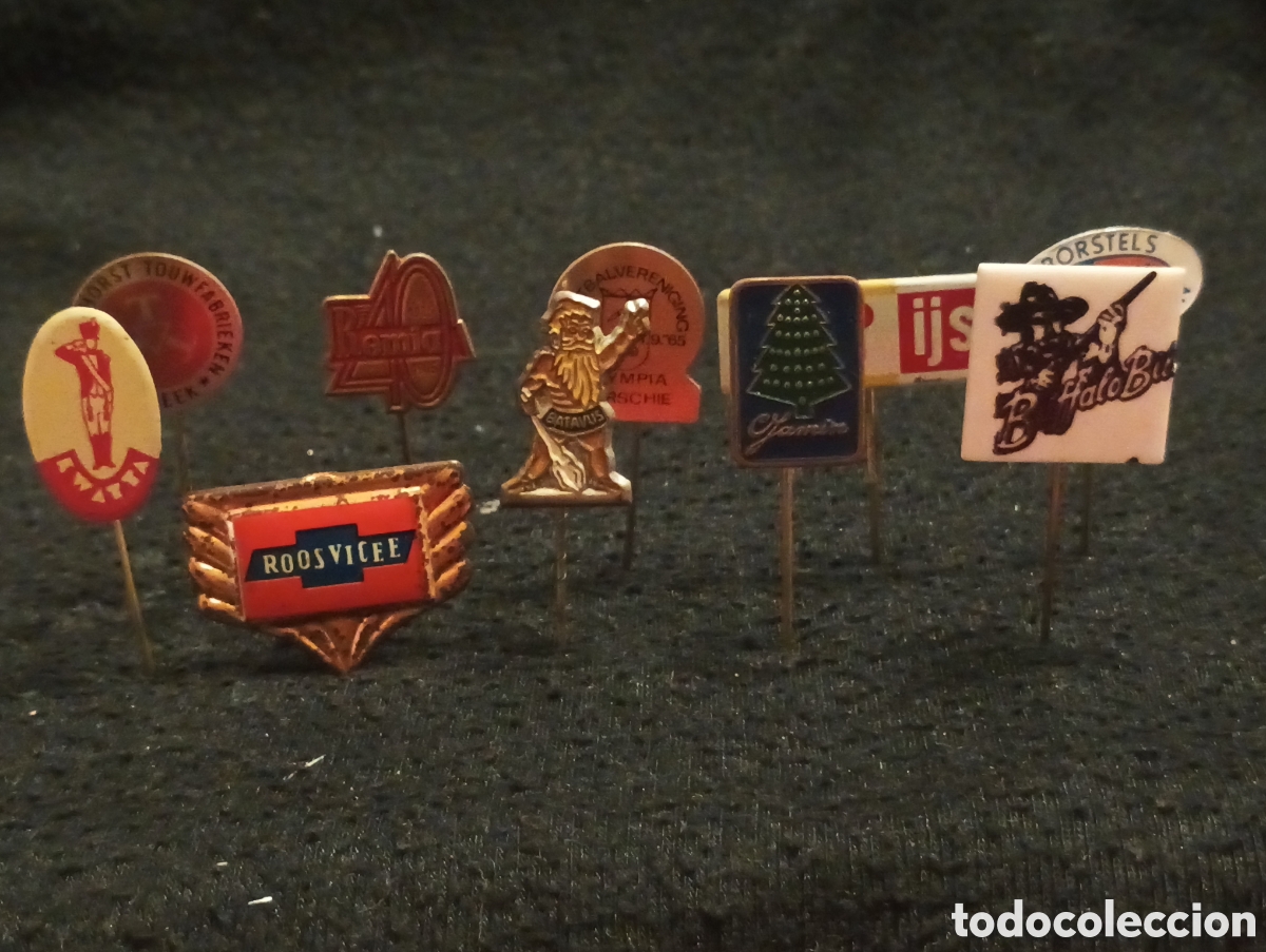 Pins de colecci&oacute;n: Lote 10 alfiler aguja pins a&ntilde;os 60 lote 23