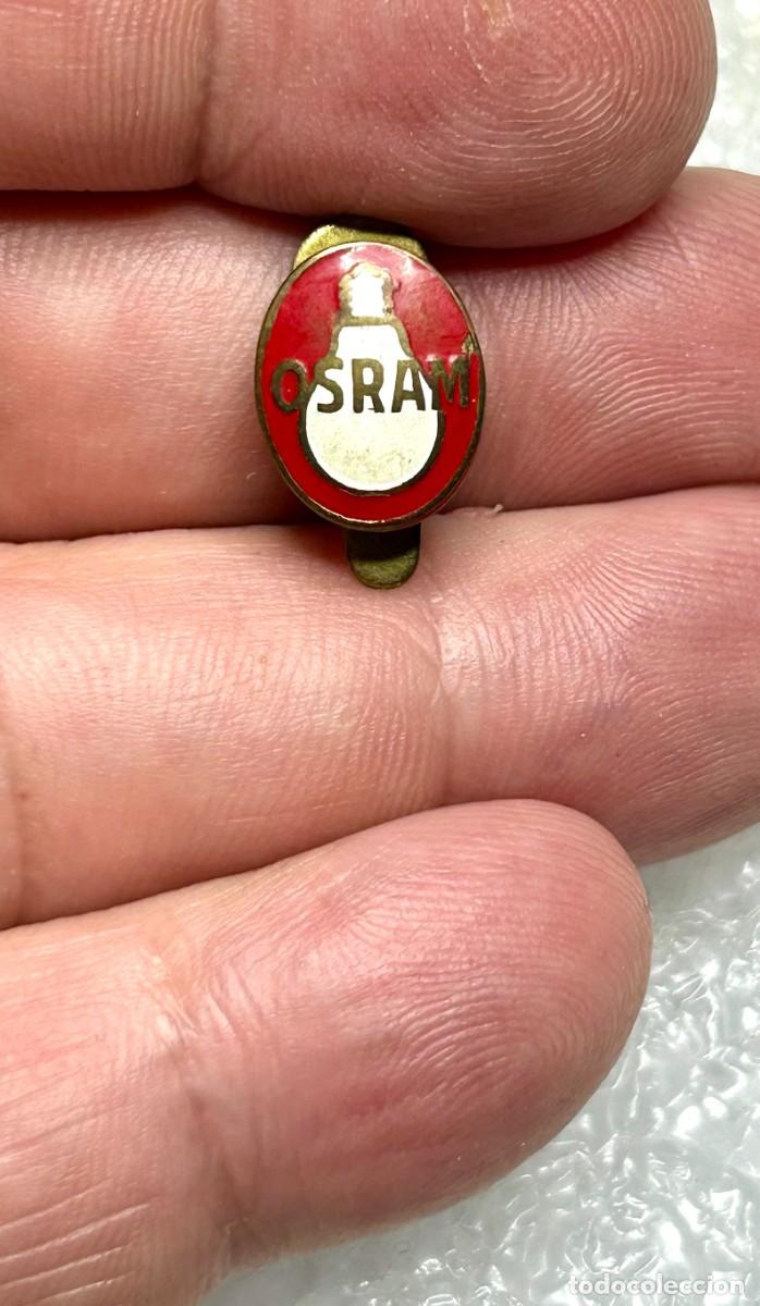 Pins de colecci&oacute;n: 4054.Insignia vintage de ojal publicitario de la marca OSRAM (Fabricante de bombillas)