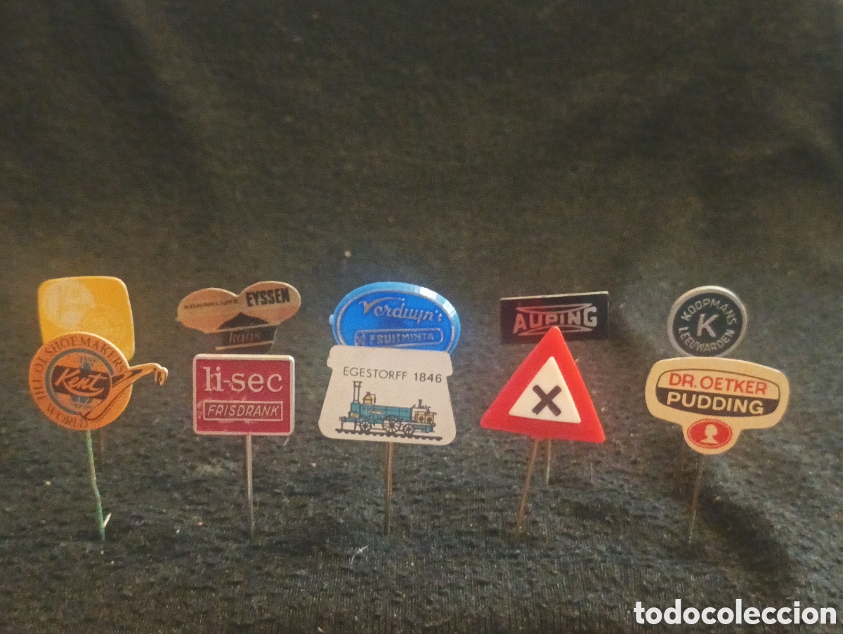 Pins de colecci&oacute;n: Lote 10 alfiler aguja pins a&ntilde;os 60 lote 24