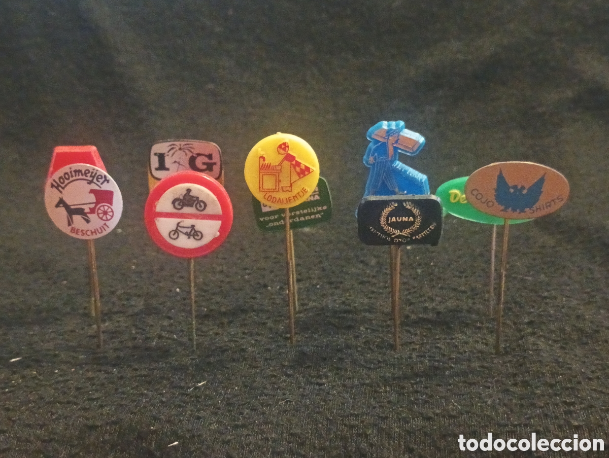 Pins de colecci&oacute;n: Lote 10 alfiler aguja pins a&ntilde;os 60 lote 27
