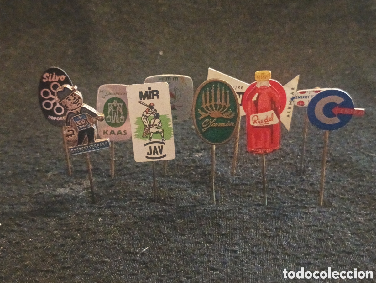 Pins de colecci&oacute;n: Lote 10 alfiler aguja pins a&ntilde;os 60 lote 30