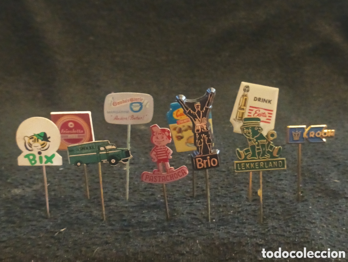Pins de colecci&oacute;n: Lote 10 alfiler aguja pins a&ntilde;os 60 lote 31