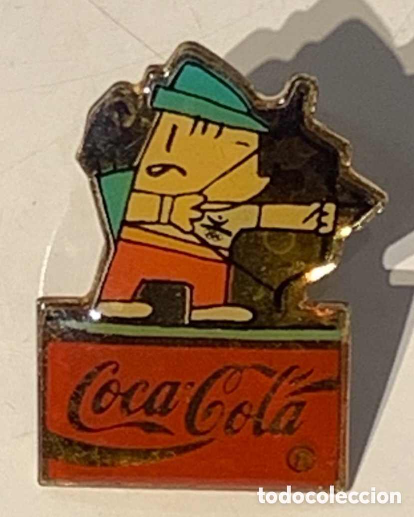 Pins de colecci&oacute;n: Pin. COBI. Tiro al Arco. Coca Cola. 1992.