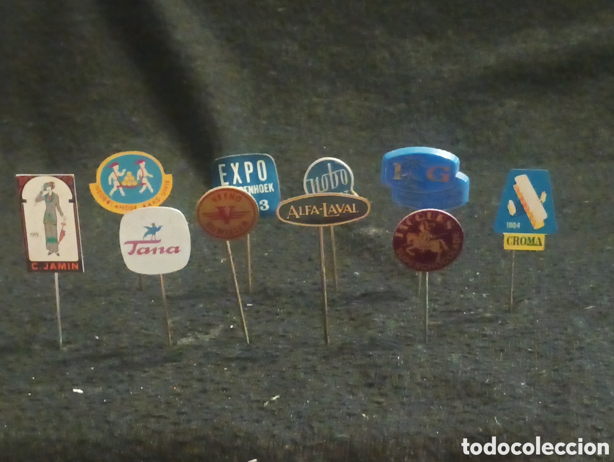 Pins de colecci&oacute;n: Lote 10 alfiler aguja pins a&ntilde;os 60 lote 36