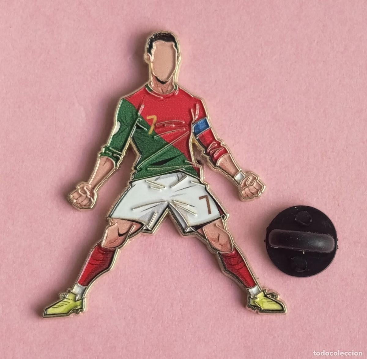 Pins de colecci&oacute;n: PIN FUTBOL - SILUETA DEL JUGADOR - CRISTIANO RONALDO - SELECCION DE PORTUGAL