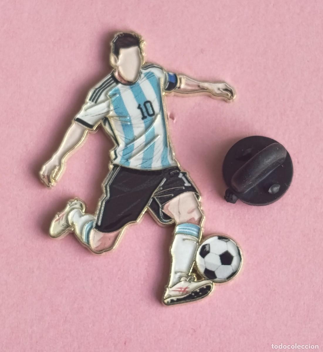 Pins de colecci&oacute;n: PIN FUTBOL - SILUETA DEL JUGADOR - LEO MESSI - SELECCION DE ARGENTINA