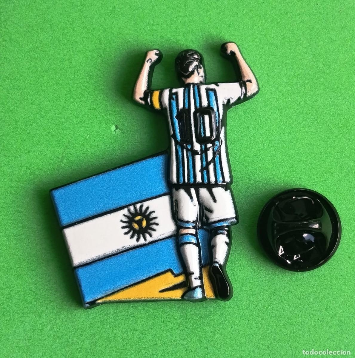 Pins de colecci&oacute;n: PIN FUTBOL - SILUETA DEL JUGADOR - MESSI - SELECCION DE ARGENTINA