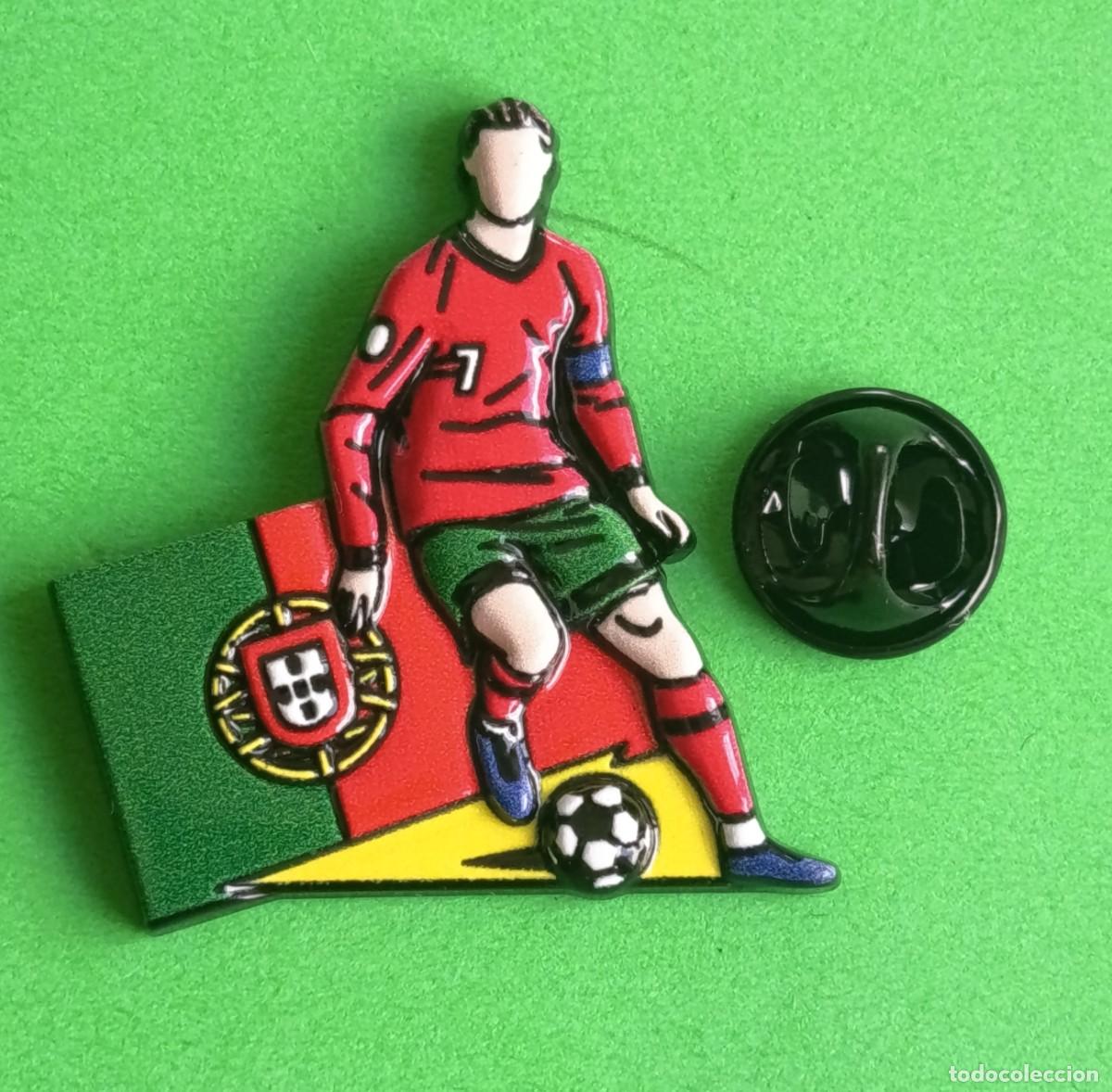 Pins de colecci&oacute;n: PIN FUTBOL - SILUETA DEL JUGADOR - CRISTIANO RONALDO - SELECCION DE PORTUGAL