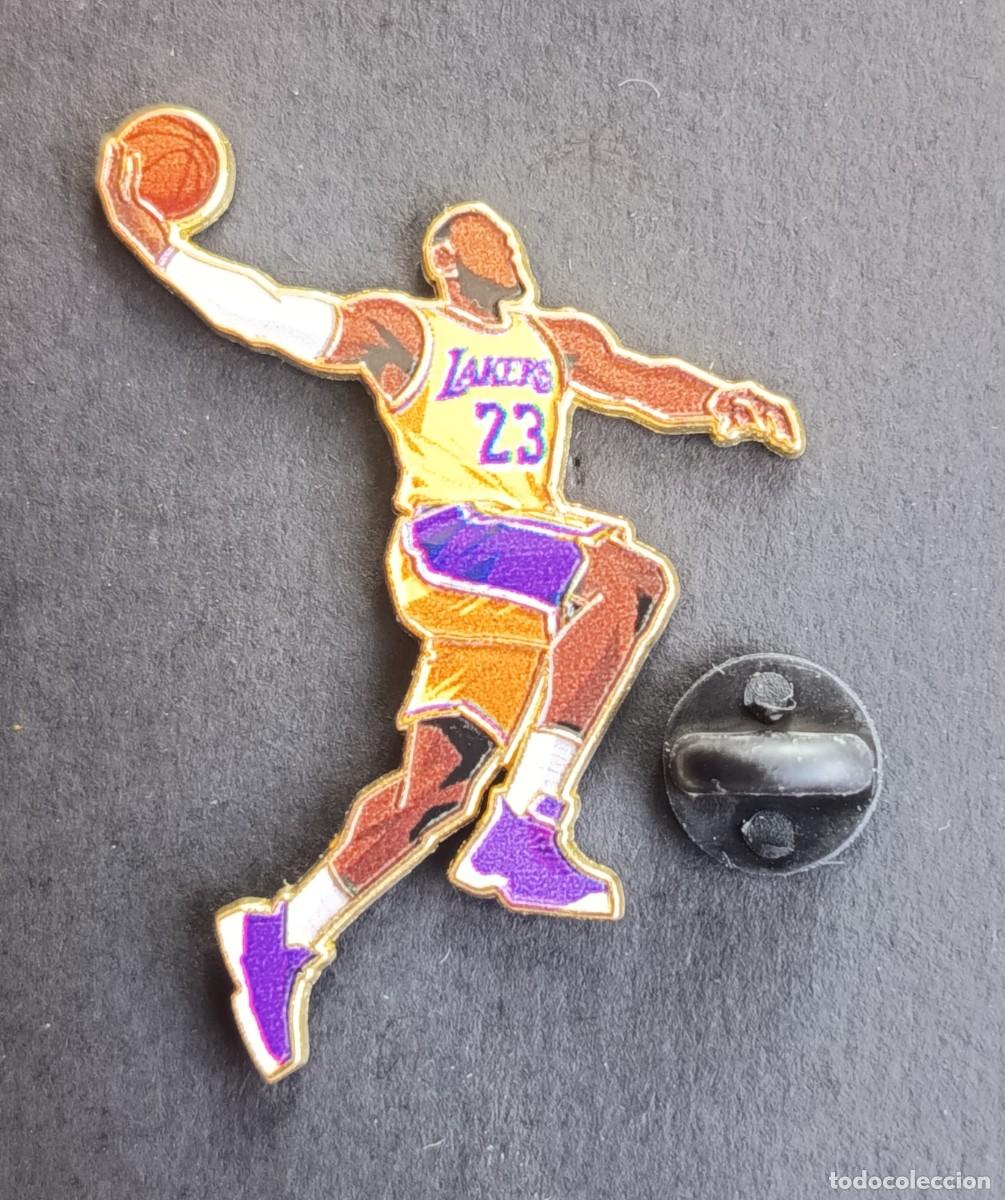 Pins de colecci&oacute;n: PIN BALONCESTO - PIN BASKET - SILUETA DEL JUGADOR - LAKERS