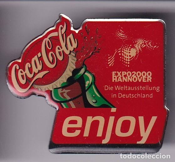 Sammlung von Pins: PIN DE COCA-COLA SPONSOR OFICIAL DE EXPO 2000 EN HANNOVER EN ALEMANIA (COKE)