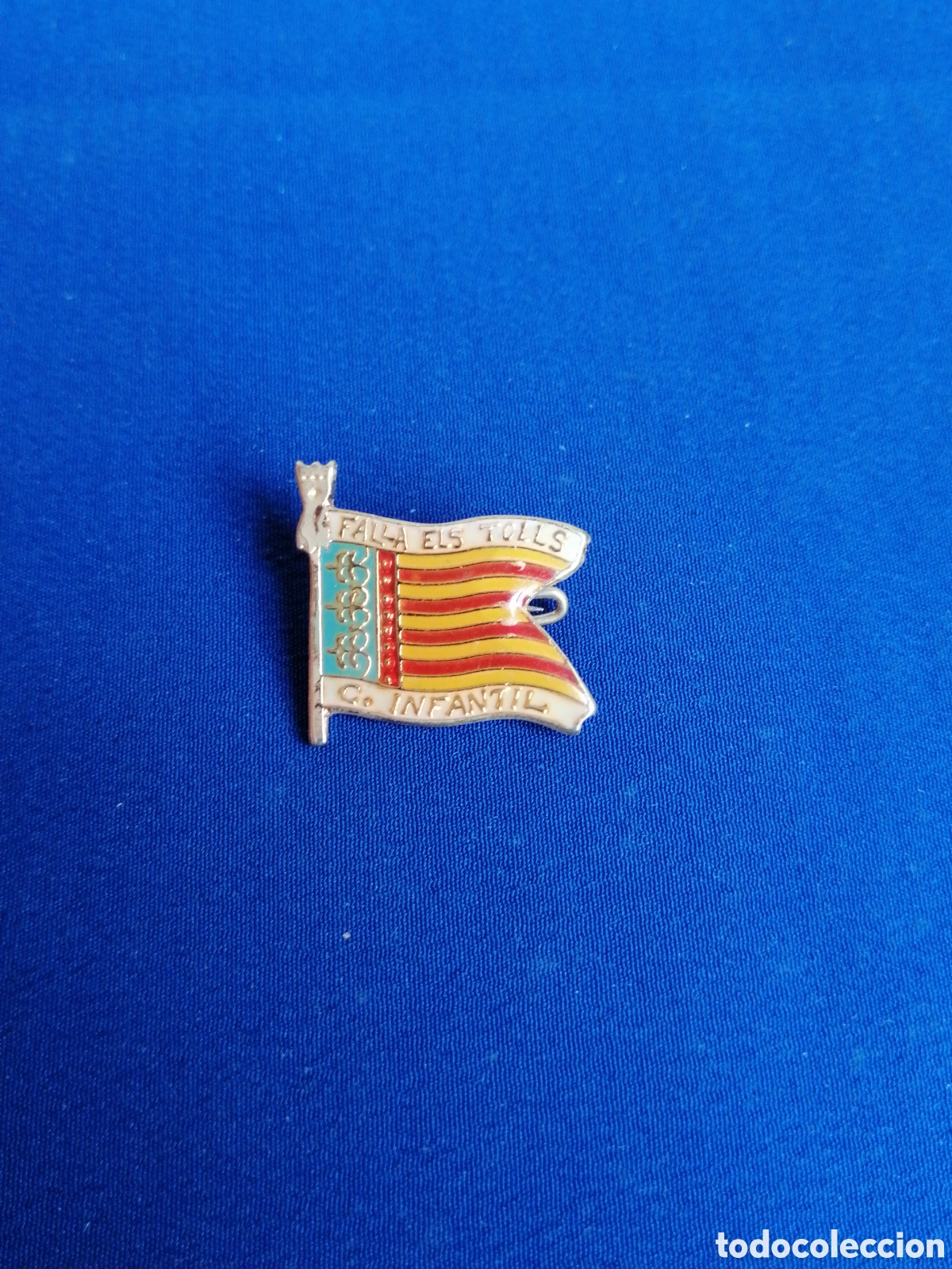 Collection pins: FALLA ELS TOLS COMISION INFANTIL (BENIDORM) REAL SE&Ntilde;ERA VALENCIANA INSIGNIA DE ALFILER ANTIGUA