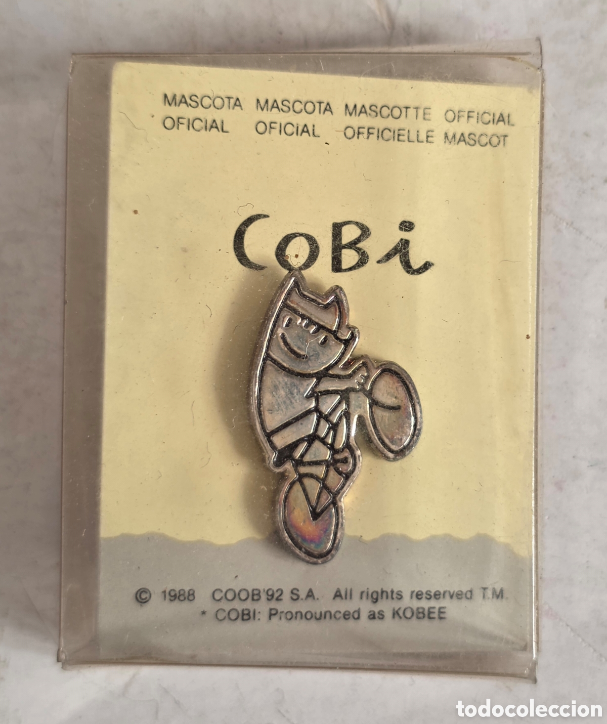 Pins de colecci&oacute;n: Pin Cobi Ciclista mascota Juegos Ol&iacute;mpicos Barcelona 92 - Ciclismo