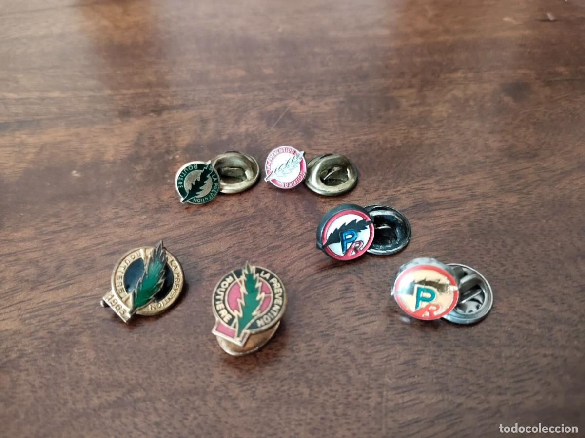Pins de colecci&oacute;n: 6 Insignias de Seguros La Prevention Routiere. Ver.