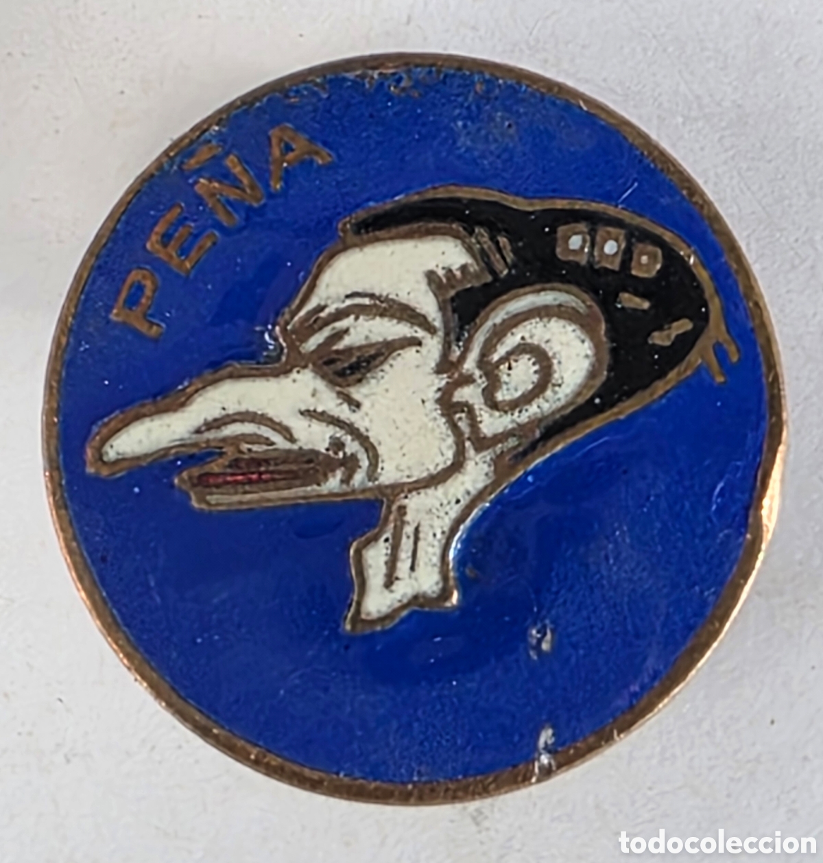 Pins de cole&ccedil;&atilde;o: Antigua Insignia ojal 'Pe&ntilde;a' - Metal y Esmalte - &iquest;Torero?