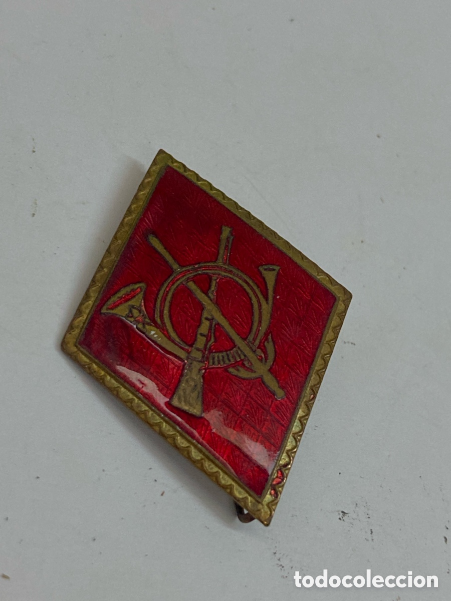 Pins de colecci&oacute;n: rombo de infanter&iacute;a esmaltado original del ej&eacute;rcito espa&ntilde;ol