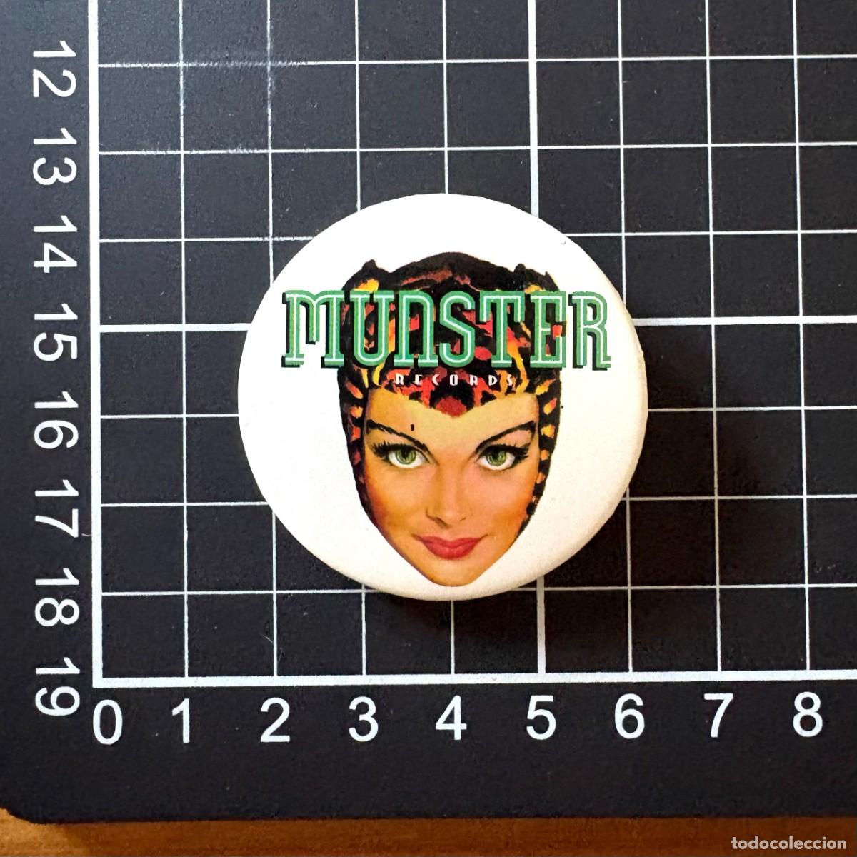 Pins de colecci&oacute;n: CHAPA CONMEMORATIVA MUNSTER RECORDS SELLO INDEPENDIENTE POP ROCK PUNK NOISE INDIE