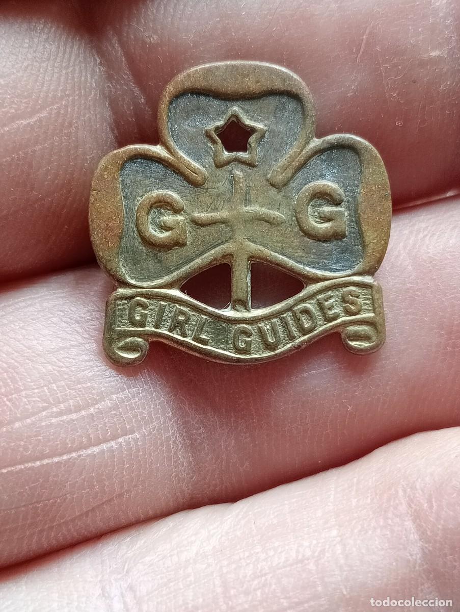 Pins de colecci&oacute;n: INSIGNIA ANTIGUA GIRL GUIDES GG SCOUTS EXPLORADOR , ESCULTISMO , CAMPAMENTO . PINS DE ALFILER
