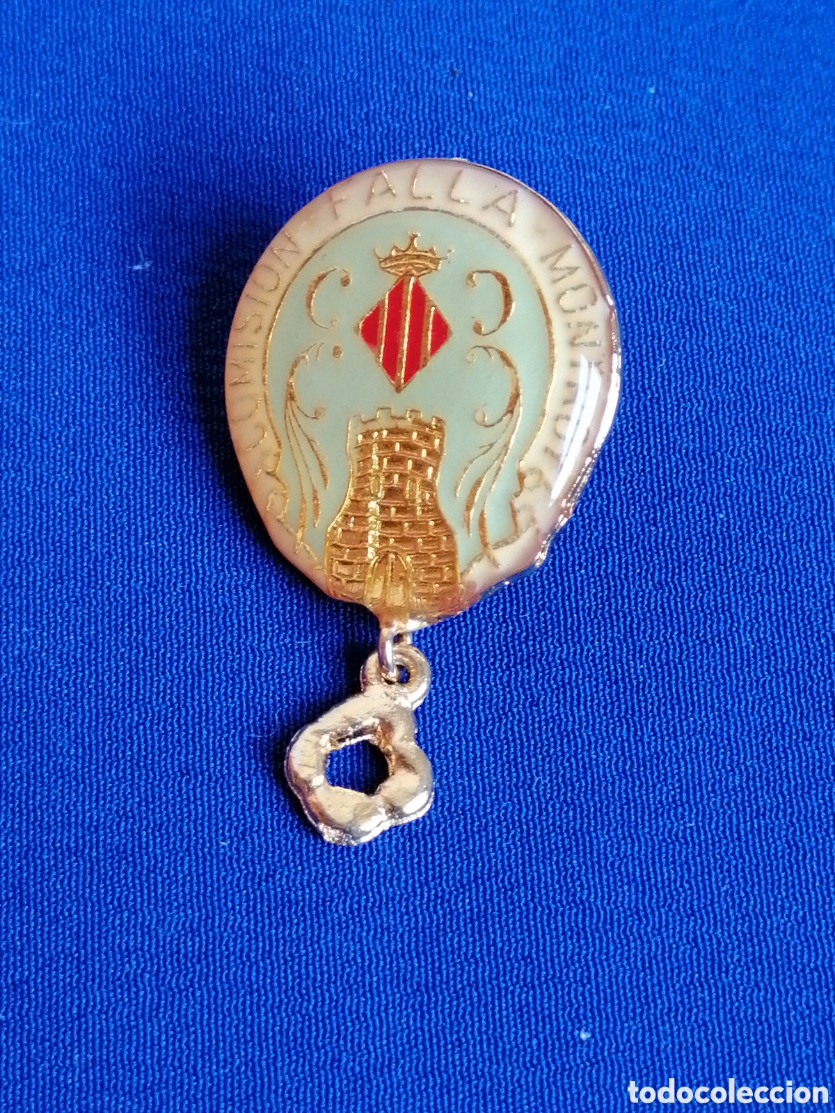 Pins de colecci&oacute;n: FALLA MONTROY INSIGNIA DE ALFILER - Foto 1