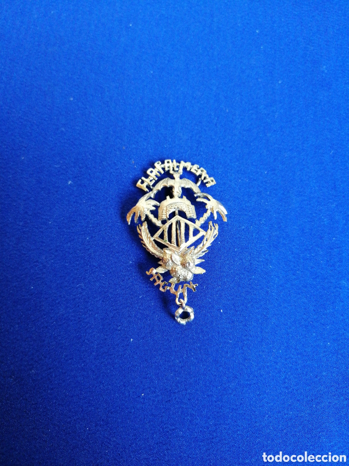 Pins de colecci&oacute;n: FALLA LA PALMERA (SAGUNTO) INSIGNIA DE ALFILER PLATEADA