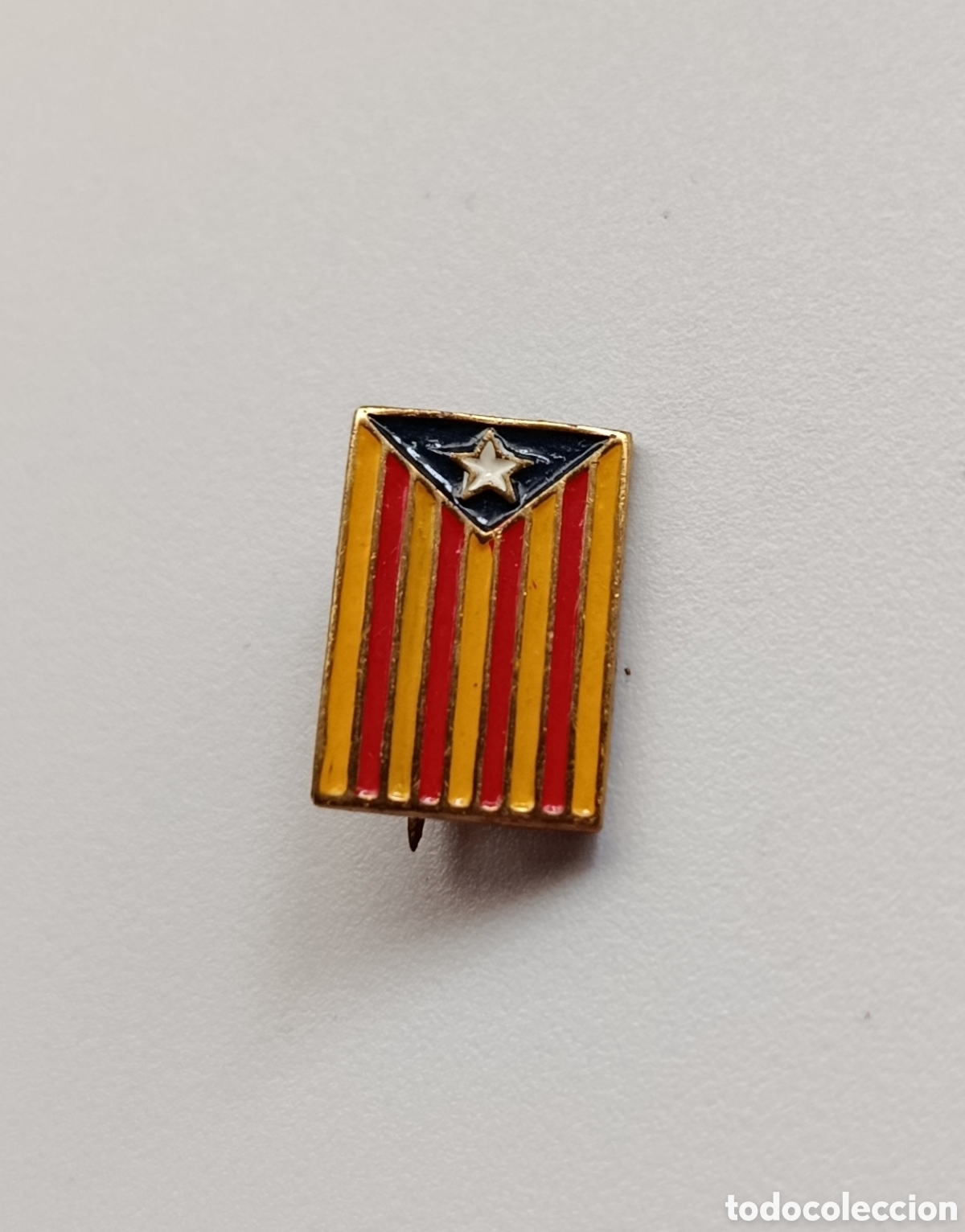 Pins de colecci&oacute;n: Antigua insignia pin aguja de Catalu&ntilde;a Catalunya lliure independencia estelada senyera politica
