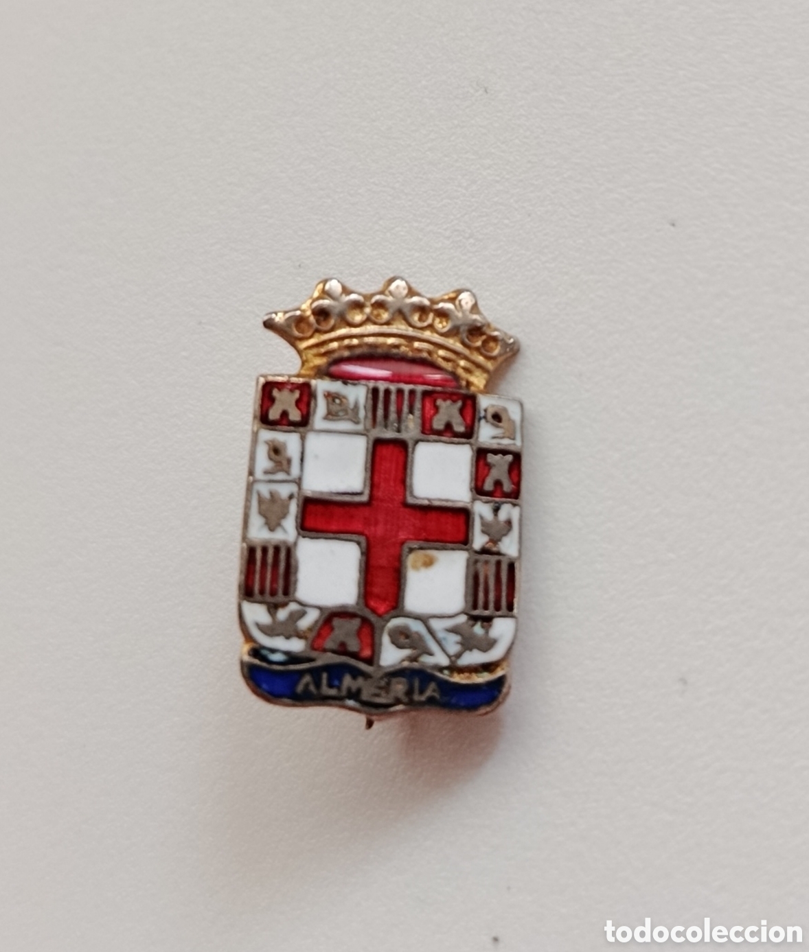 Pins de colecci&oacute;n: INSIGNIA ANTIGUA AGUJA ESCUDO HERALDICO ALMERIA PIN BADGE
