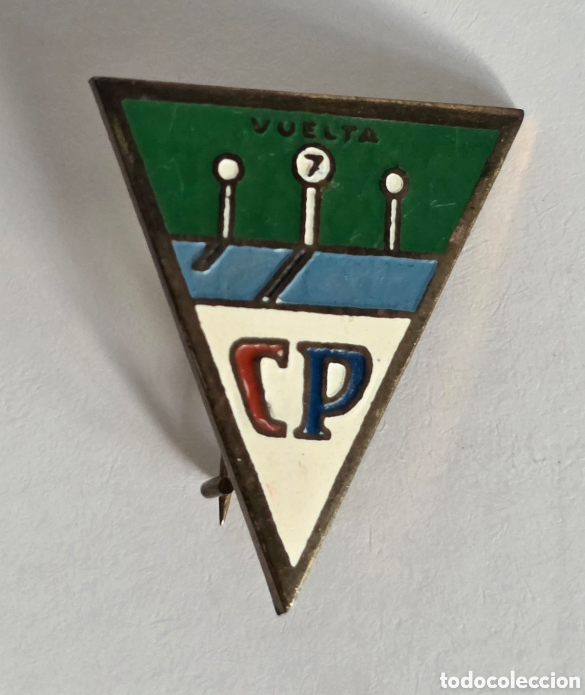 Pins de cole&ccedil;&atilde;o: Antigua Insignia aguja Front&oacute;n CP Vuelta 7 - Euskadi Deporte Tradicional Pa&iacute;s Vasco Pelotari