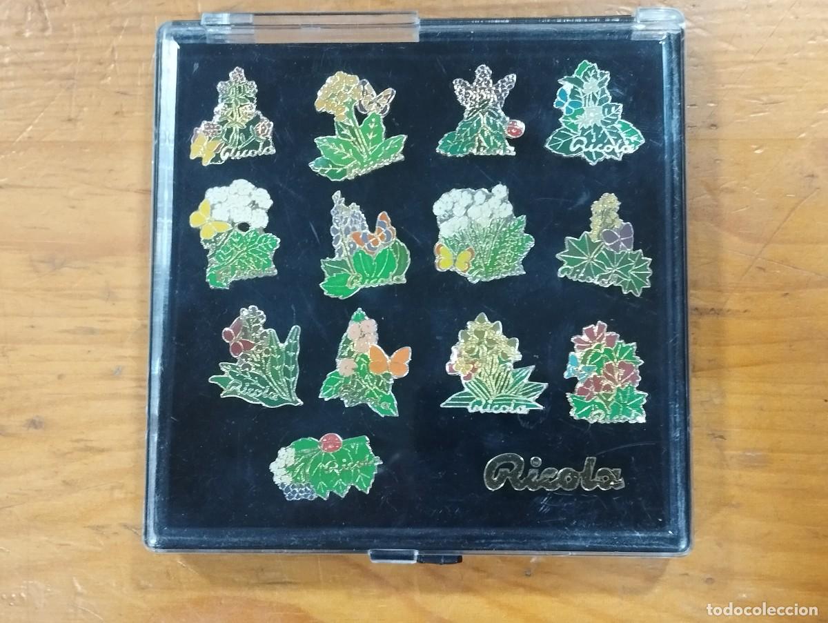 Pins de colecci&oacute;n: COLECCI&Oacute;N DE 13 PINS RICOLA. EN CAJA ORIGINAL.