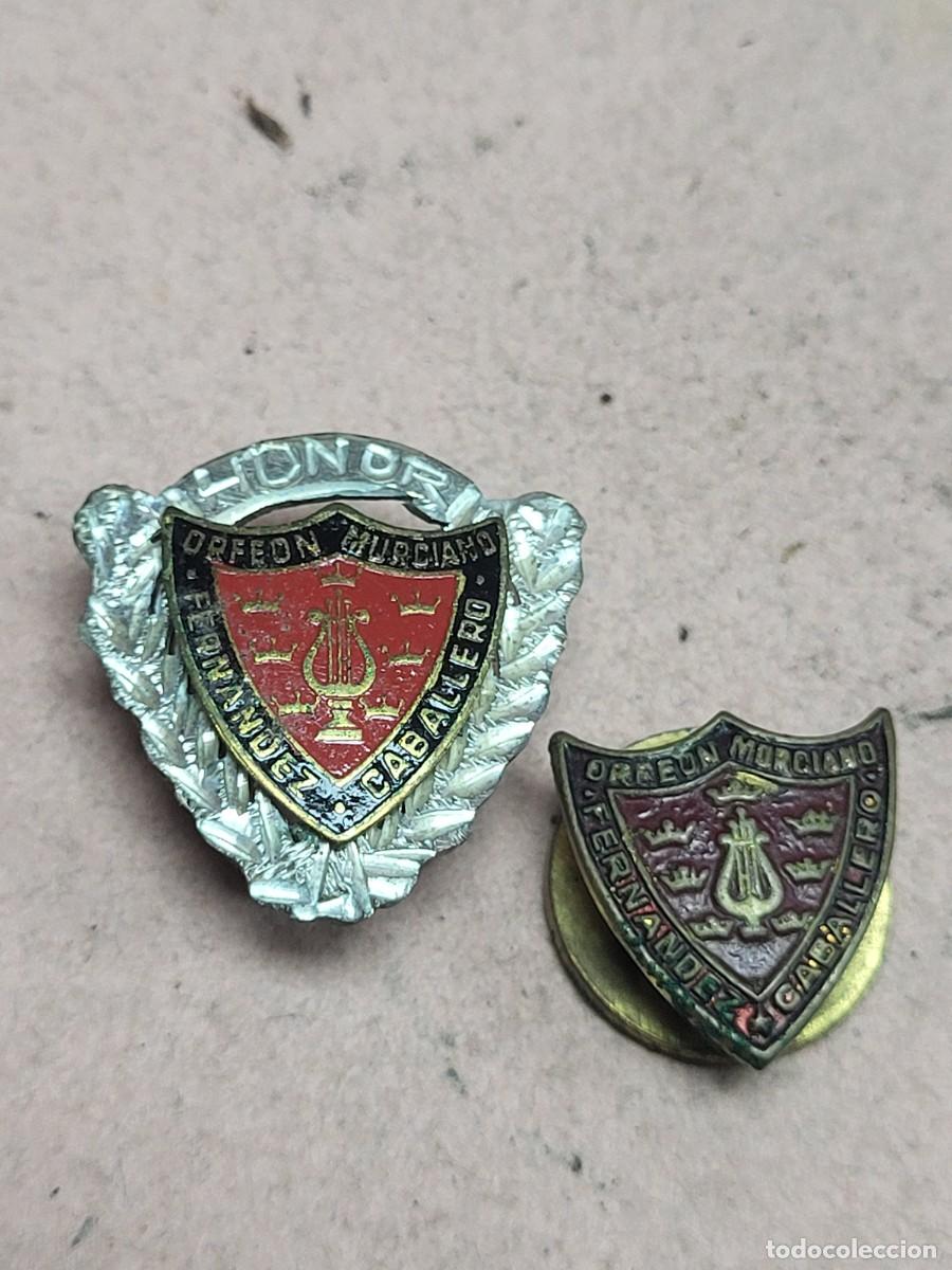 Pins de colecci&oacute;n: ANTIGUOS PINS ORFEON MURCIA FERNANDEZ CABALLERO