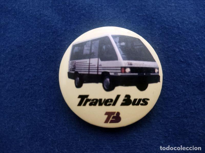 Collection pins: CHAPA AGUJA MEDIA TRAVEL BUS TB A&Ntilde;OS 80