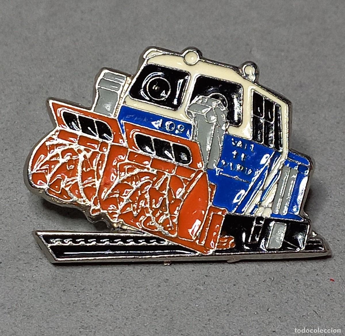 Pins de colecci&oacute;n: Pin M&aacute;quina quitanieves L09 del tren Cremallera Vall de N&uacute;ria FGC Ferrocarrils Generalitat Catalunya